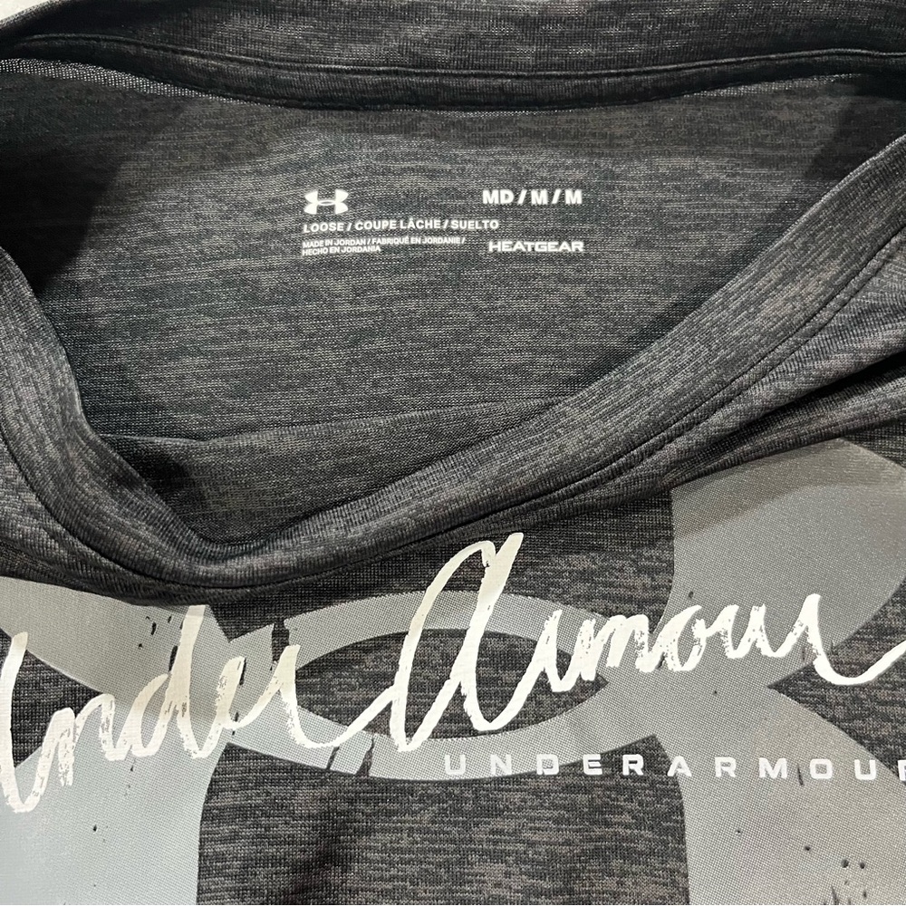 Under Armour Lot of 2 Loose Heatgear Size M Medium T-Shirts NWT-Pink & Gray - Picture 6 of 14